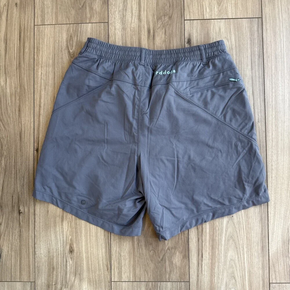 Bird Dogs Men Tan BOOM For Your Boomstick Lined Shorts Sz M Performance 7in